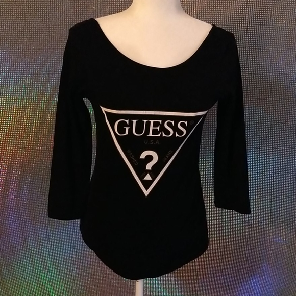 Cute Guess Off The Shoulder Top W/ Low-Cut Back, & - Picture 2 of 5